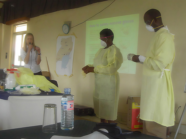 Kate Ellingson, EIS Officer in Uganda, 2008